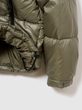 838369-02 Prošívaná oversize bunda s logem Heavyweight Zelená