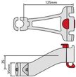 Adaptér na představec Ø 22,2 - 25,4 mm, Černá