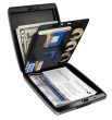Money & Cards BELUGA - leather Diagonal Carbon Black