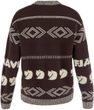 Fjällräven Jacquard Knit W Black Oak-Light Beige