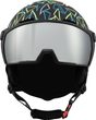 Flash Visor junior ski helmet, black/multicolor