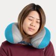 Aeros Down Travel Pillow Blue Atoll
