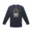 YOUTH RUCKUS RIDE LONG SLEEVE TEE PRESSED CARBON