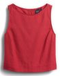 882932-00 Crop top z lněné směsi Červená
