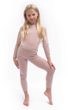 MERINO AIR SET dětský triko dl.rukáv + spodky dusty pink