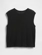 778375-00 Lněný top Černá