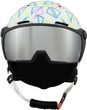 Flash Visor junior ski helmet, white/multicolor