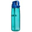 Straw bottle 700 ml, Blue Aqua w/Dark Blue Cap