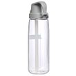 Straw bottle 700 ml, Clear w/Gray Cap
