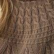 Övik Solid Jacquard Knit W Suede Brown