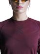 XCEED RUN SHIRT LS WMN Oxide Red/X Black