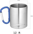 Camp NC17110 s karabinou 300ml modrý