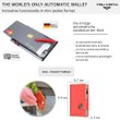 Wallet Click & Slide - vegan Bio Apple tmavomodrá