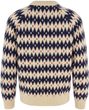 Övik Jacquard Knit M Light Beige-Dark Navy