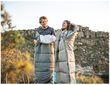 Envelop washable cotton sleeping bag with hood