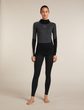 Women Mer 200 Oasis+ LS High Neck BLACK/JET HTHR/UNDYED/CB