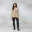 Övik Lite Flannel Shirt W Lavender Mist-Eggshell