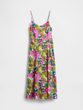 777667-00 Květované midi šaty Vícebarevná