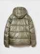 838369-02 Prošívaná oversize bunda s logem Heavyweight Zelená