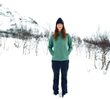 Abisko Grid Fleece Hoodie W Dark Violet
