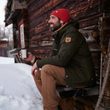 Greenland No. 1 Down Jacket M, Autumn Leaf-Dark Navy