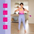 Masážní hula hoop FH01 se závažím fialová