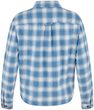 Övik Boxy Flannel Shirt W Eggshell-Dawn Blue