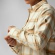 Övik Heavy Flannel Shirt W Navy-Eggshell