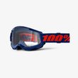 STRATA 2 Goggle Navy - Mirror Red Lens