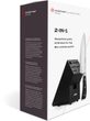 CLASSIC IKON 20 cm chef's knife with a beech wood block for 5 knives, black