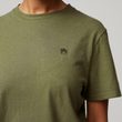 Hemp Blend T-shirt W Suede Brown