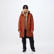 Kiruna Hydratic Padded Parka W Suede Brown