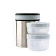 Steel Food Thermos with Thermal Case 1500 ml Ocean Green