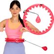 Masážní hula hoop FH01 se závažím červená