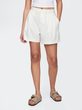 Lněné kraťasy Bílá