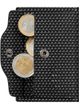 Wallet Click & Slide Coin Pocket - leather Diagonal Carbon Black