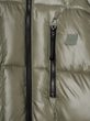 838369-02 Prošívaná oversize bunda s logem Heavyweight Zelená