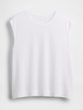 778375-02 Lněný top Bílá