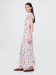 Květované maxi šaty Barevná