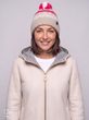 Norrak Pompon MÜ Beige-Weiss-Pink