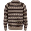 Övik Jacquard Knit M Suede Brown-Black Oak