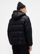838369-00 Prošívaná oversize bunda s logem Heavyweight Černá