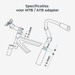 Přední sedačka Ta-ke s MTB/ATB adaptérem Bincho Black/Bincho Black
