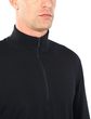 M Original LS Half Zip, BLACK