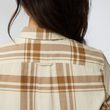 Övik Lite Flannel Shirt W Ultramarine-Chalk White