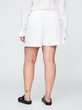 Lněné kraťasy Bílá