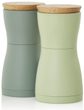 TWIN, tmavě zelená a světle zelená, dub/plast 13,3 cm