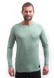 MERINO AIR traveller pánské triko dl.rukáv basil green
