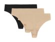 Ua Pure Stretch No Show Thong -Solid - 3pk HUE 500 W/BLACK