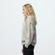 Övik Cable Knit W Black